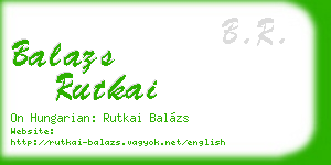 balazs rutkai business card